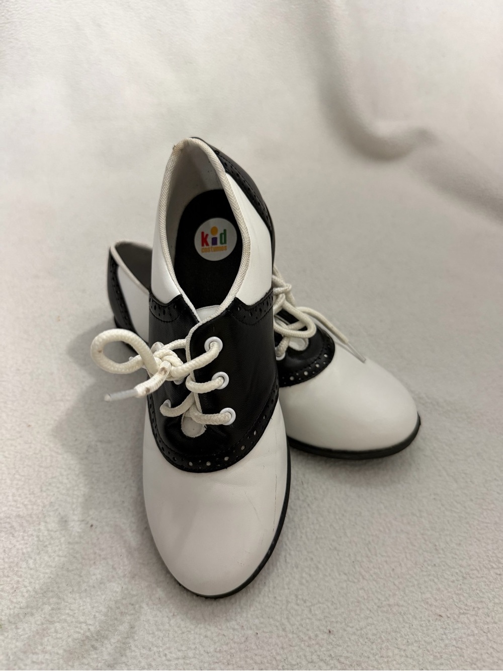 s Black & White Two-Tone Saddle Dress Shoes